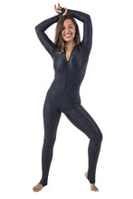 Load image into Gallery viewer, DiveSkins/SurfSkins - Black Turtle - Zippered