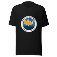 Load image into Gallery viewer, No Coast Dive Club Tee in Black, front
