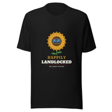 Load image into Gallery viewer, Happily Landlocked Tee in Black, front
