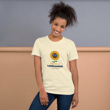 Load image into Gallery viewer, Happily Landlocked Tee in Natural, on a woman
