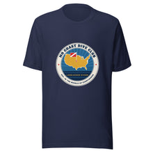 Load image into Gallery viewer, No Coast Dive Club Tee in Navy, front
